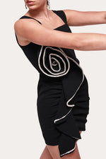 Load image into Gallery viewer, Square Neck Ruffled Sleeveless Mini Dress
