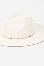 Load image into Gallery viewer, Fame Slice of Chic Herringbone Chain Fedora
