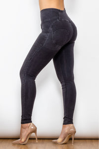 Zip Closure Skinny Jeans Pants