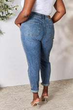 Load image into Gallery viewer, High Waist Drawstring Denim Pants
