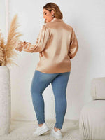 Load image into Gallery viewer, Plus Size Surplice Neck Flounce Sleeve Blouse
