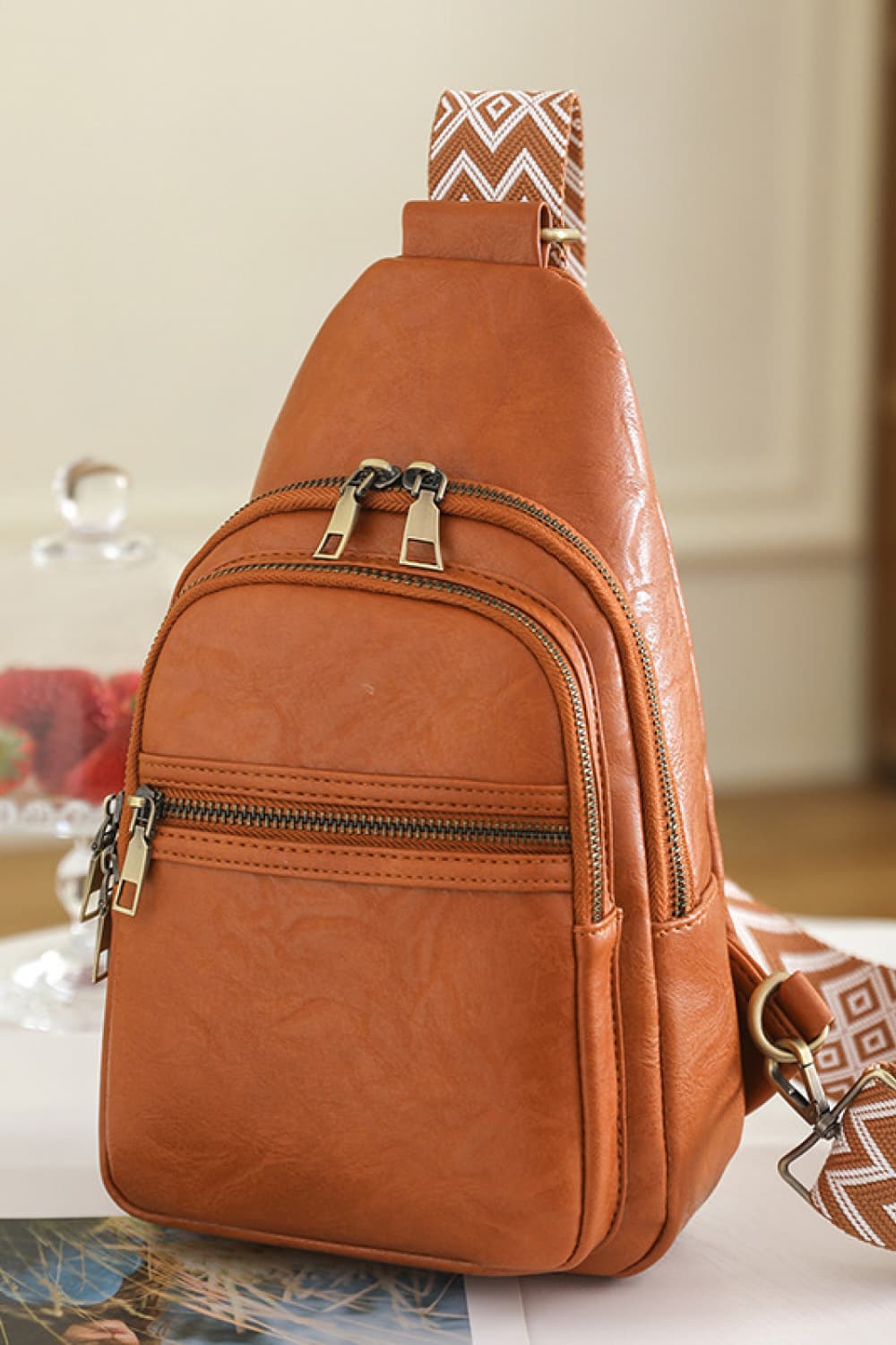 Leather Shoulder Sling Bag