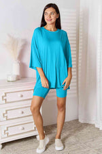 Load image into Gallery viewer, Three-Quarter Sleeve Top and Shorts Set
