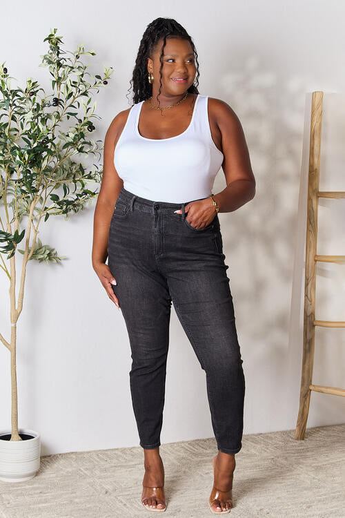 Tummy Control High Waist Denim Pants