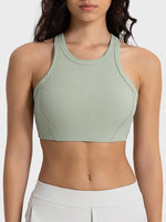 Load image into Gallery viewer, Wide Strap Cropped Sport Tank
