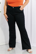 Load image into Gallery viewer, Full Size High-Rise Bootcut Jeans in Black
