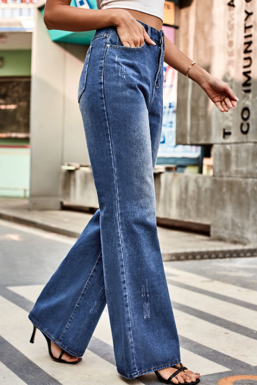 High Waist Wide Leg Cargo Pants