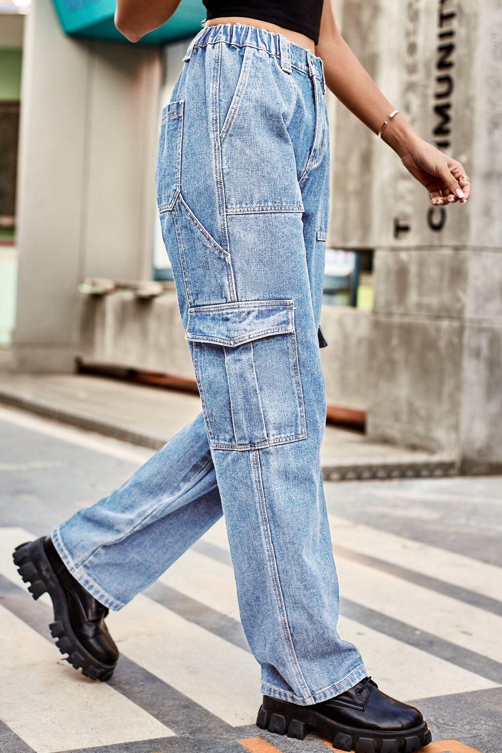 Loose Fit Long cargo jeans