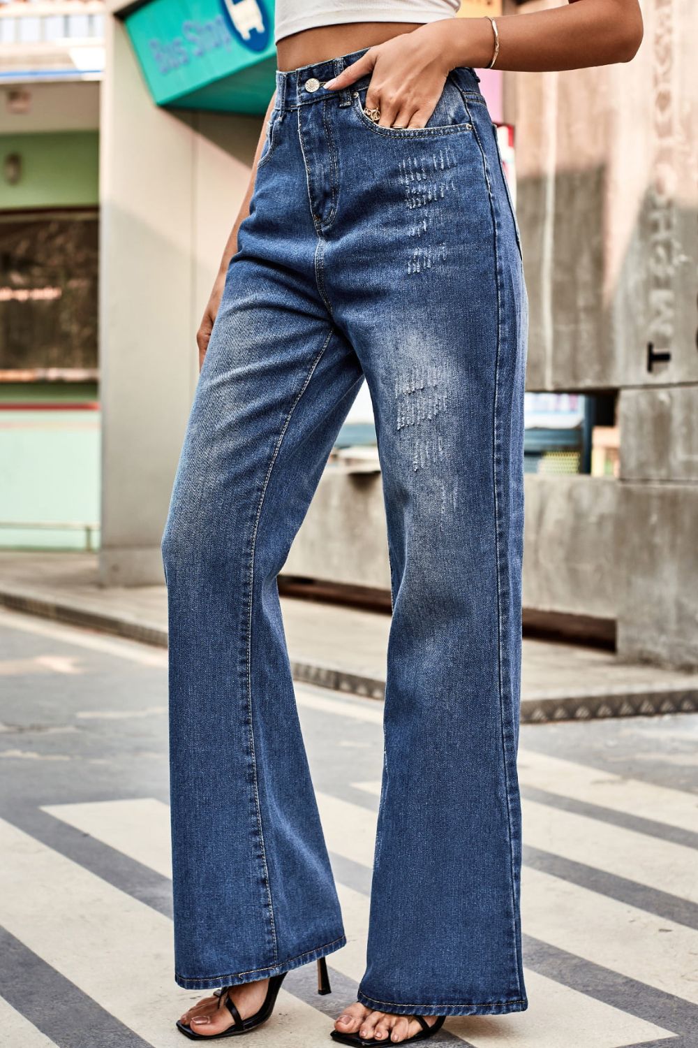 High Waist Wide Leg Cargo Pants