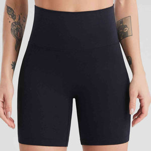 Wide Waistband Sports Shorts With Pockets