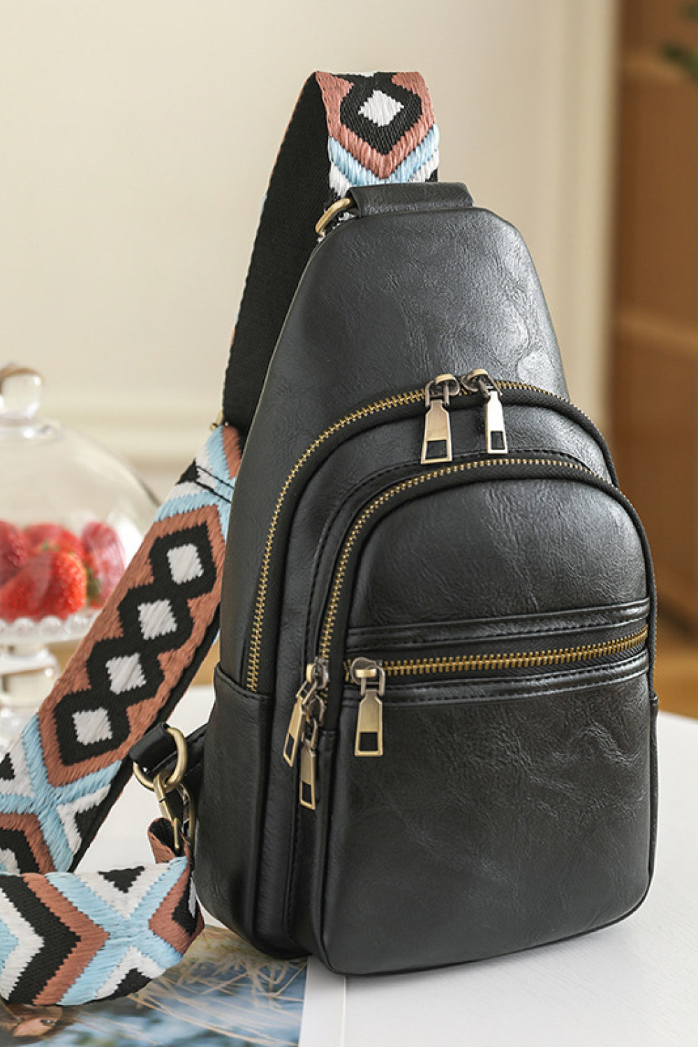 Leather Shoulder Sling Bag