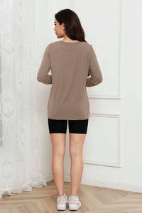 Round Neck Long Sleeve Top