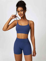 Load image into Gallery viewer, Sport Bra and Wide Waistband Shorts Set
