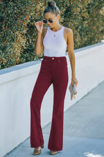 Load image into Gallery viewer, M High Waist Flare Leg Jeans with Pockets
