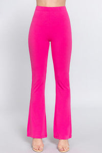 Elastic Slim Flare Yoga Pants