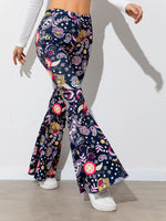 Load image into Gallery viewer, Floral High Waist Flare Leg Pants
