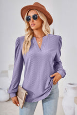 Load image into Gallery viewer, V-Neck Puff Sleeve Blouse
