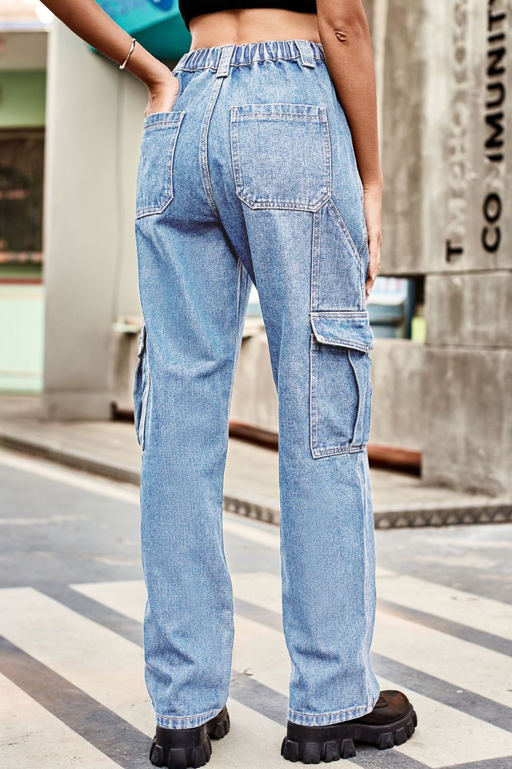 Loose Fit Long cargo jeans