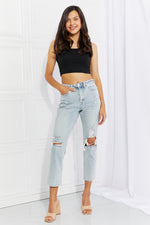 Load image into Gallery viewer, Distressed Cropped Jeans Pants
