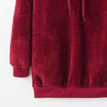 Load image into Gallery viewer, Quarter-Zip Drawstring Teddy Hoodie
