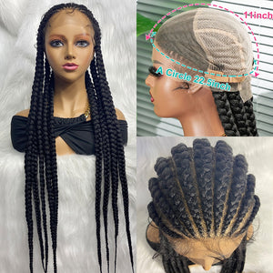 36 Inches Braided Lace Front Wig