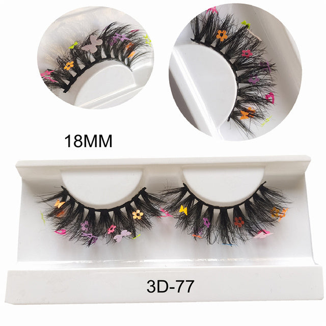 Faux Mink Lashes With Butterflies or flowers