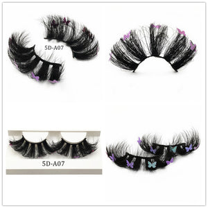 Faux Mink Lashes With Butterflies or flowers