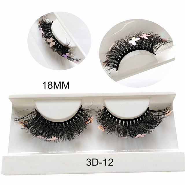 Faux Mink Lashes With Butterflies or flowers