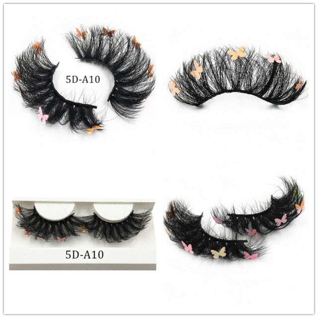 Faux Mink 25mm Lashes With Butterflys or flowers