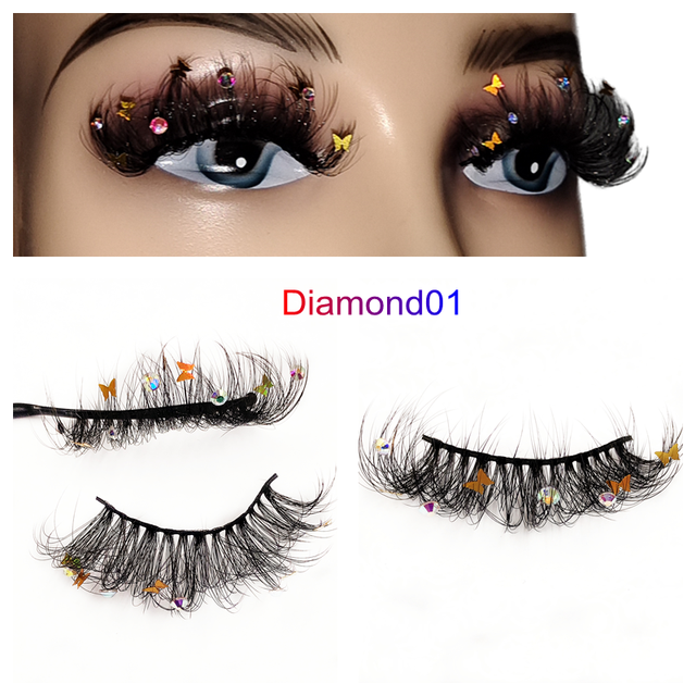 Faux Mink 25mm Lashes With Butterflys or flowers