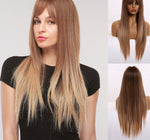 Load image into Gallery viewer, Long Straight Synthetic Wigs
