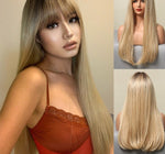 Load image into Gallery viewer, Long Straight Synthetic Wigs
