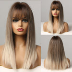 Load image into Gallery viewer, Medium Length Synthetic Wig
