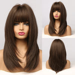 Load image into Gallery viewer, Medium Length Synthetic Wig
