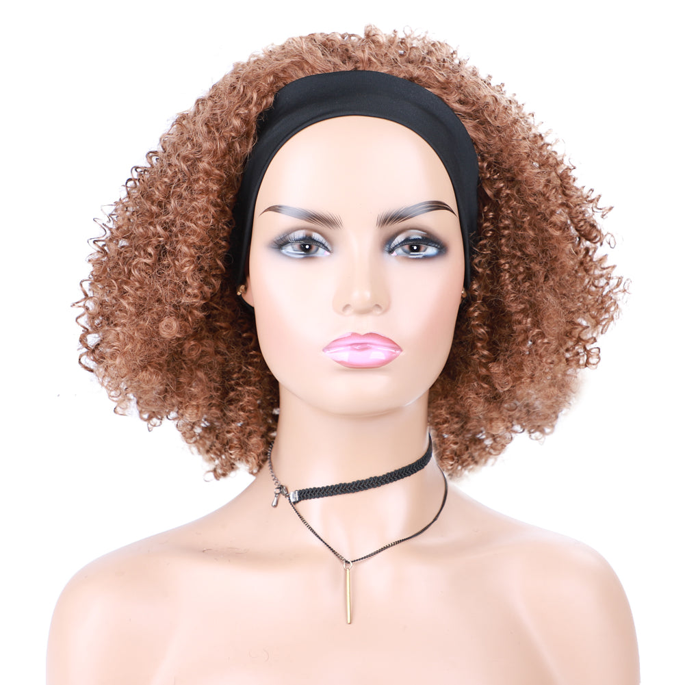 Kinky Curly Headband Wig