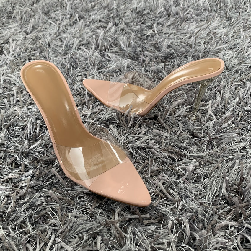 Transparent Slipper Pumps