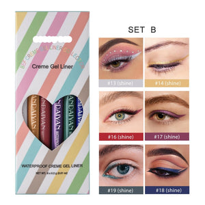 Waterproof Colorful Eyeliner Set