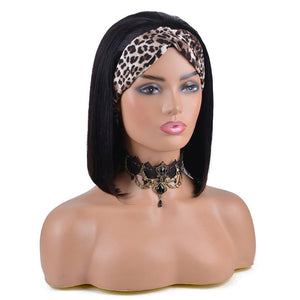 Straight Bob Headband Wig