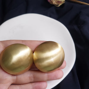 Big Round Gold Earrings