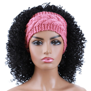 Kinky Curly Headband Wig