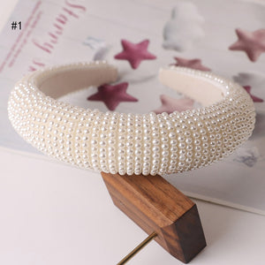 Beaded Pearl Headbands