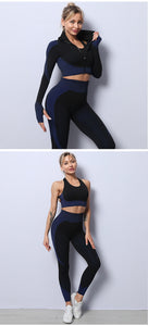 Womens Seamless Yoga Workout Set