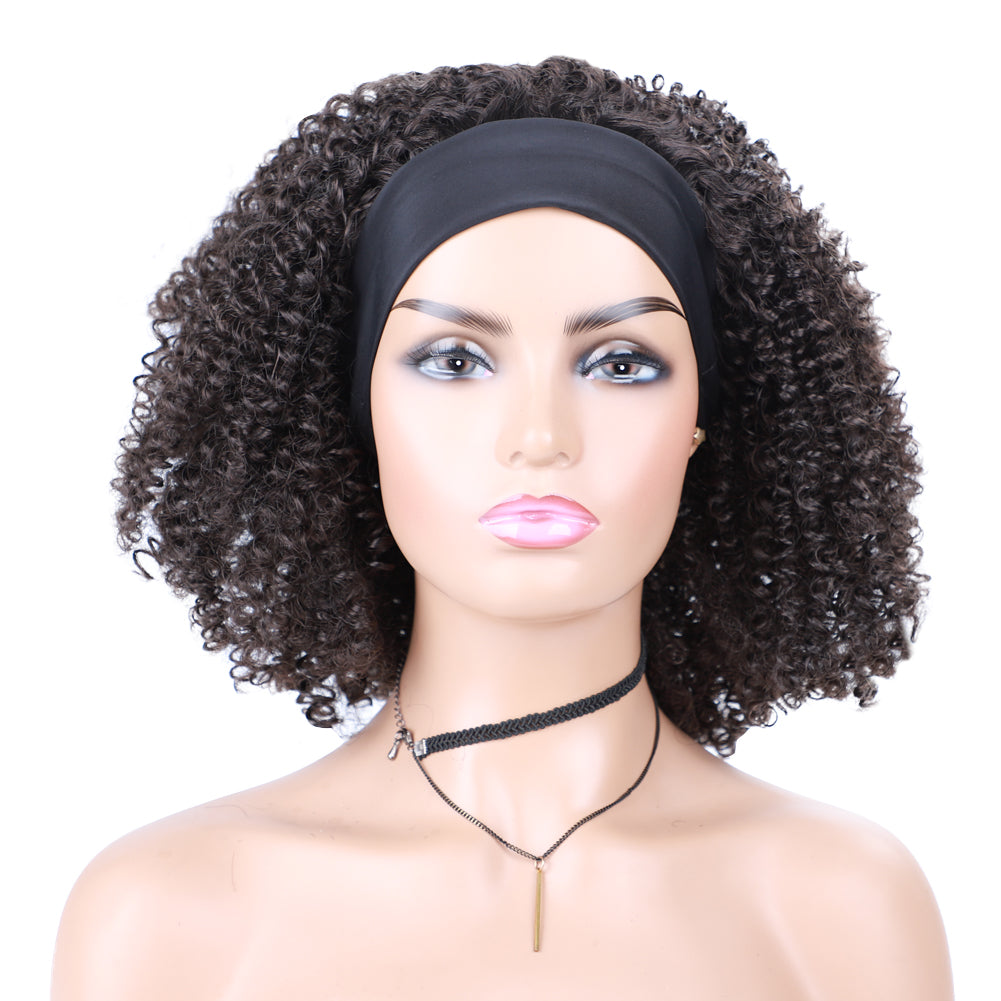 Kinky Curly Headband Wig