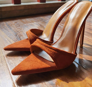 Pointed Slip-On Heels