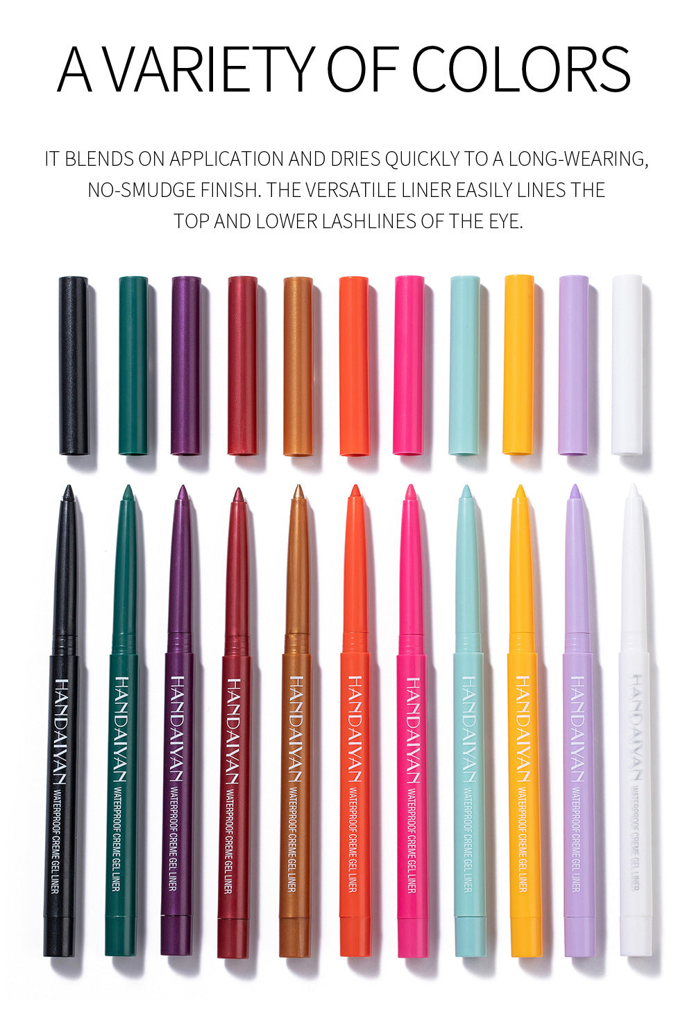 Waterproof Colorful Eyeliner Set