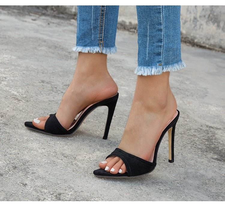 Pointed Slip-On Heels