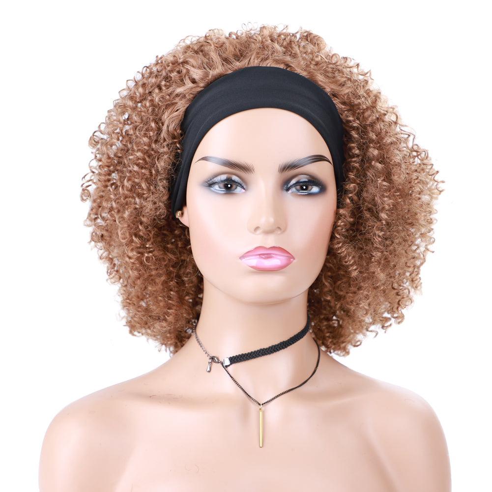 Kinky Curly Headband Wig