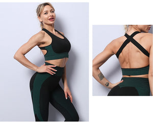 Womens Seamless Yoga Workout Set