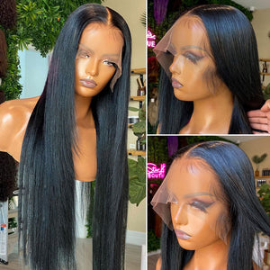 Bone Straight Lace Front Human Wig