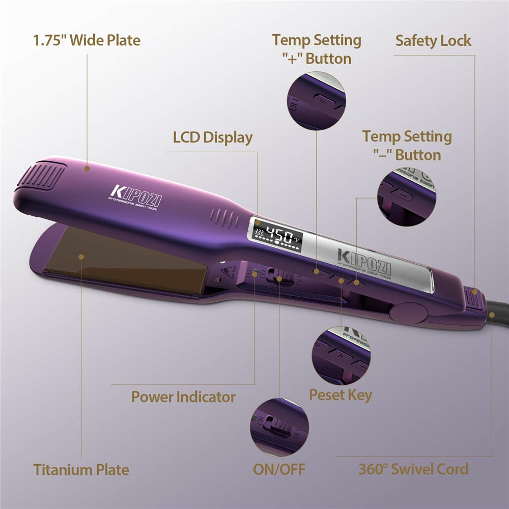 Professional Titanium Flat Iron